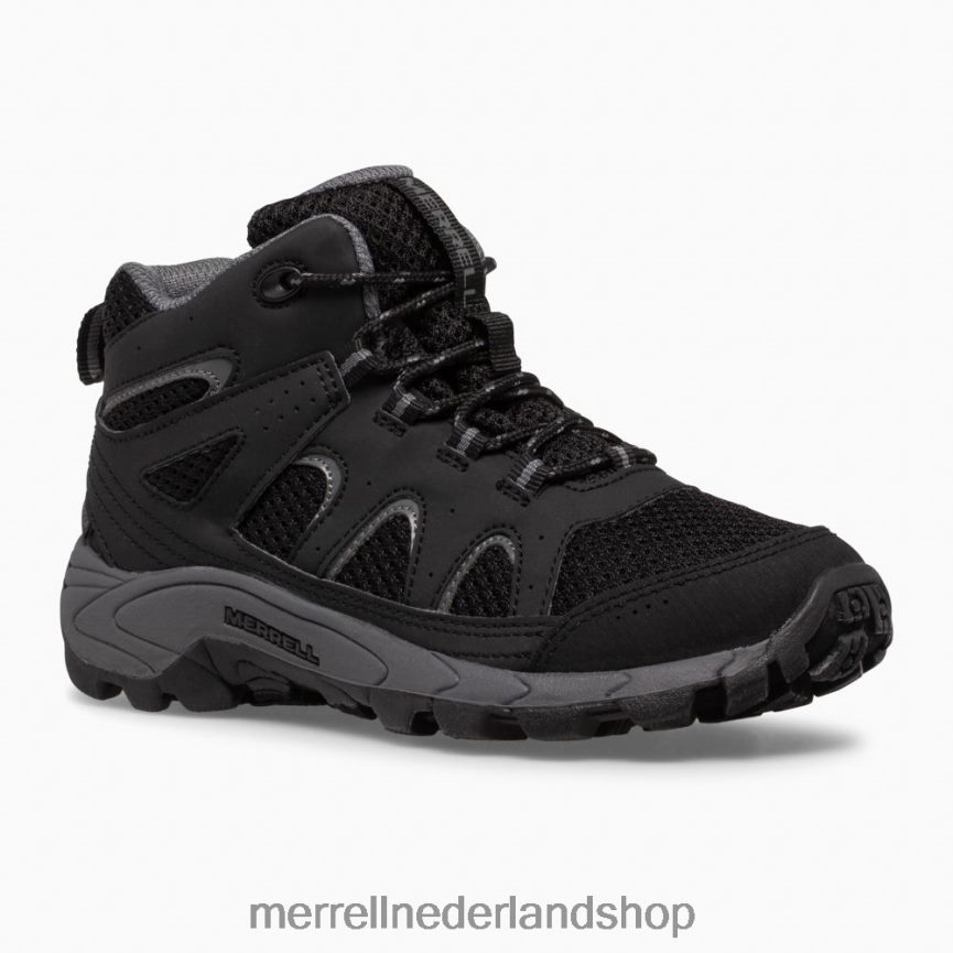Merrell kinderen 4FFP6T1445 Oakcreek waterdichte halfhoge veterlaars (mk265426) schoenen zwart grijs