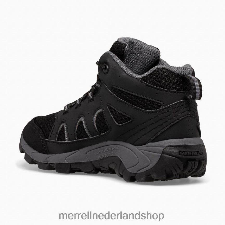 Merrell kinderen 4FFP6T1445 Oakcreek waterdichte halfhoge veterlaars (mk265426) schoenen zwart grijs