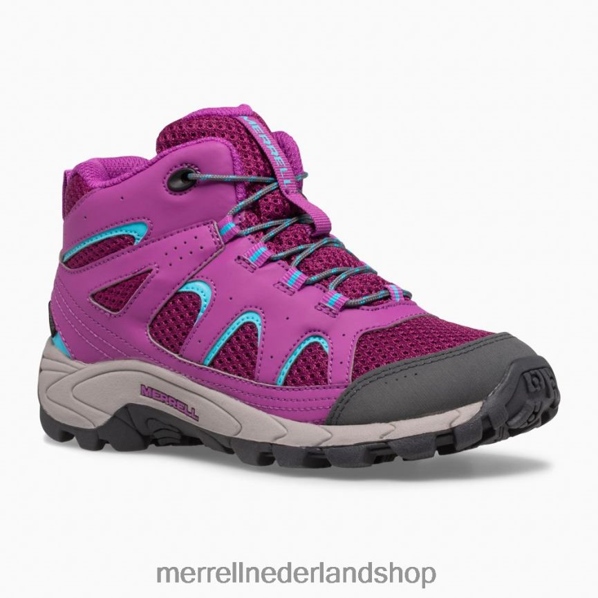 Merrell kinderen 4FFP6T1447 Oakcreek waterdichte halfhoge veterlaars (mk164769) schoenen paloma/bes