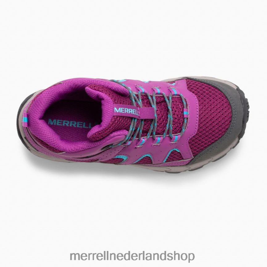 Merrell kinderen 4FFP6T1447 Oakcreek waterdichte halfhoge veterlaars (mk164769) schoenen paloma/bes