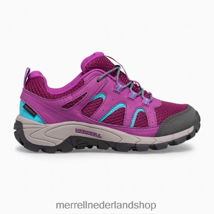 Merrell kinderen 4FFP6T1451 Oakcreek lage veter waterdichte sneaker (mk164772) schoenen paloma/bes