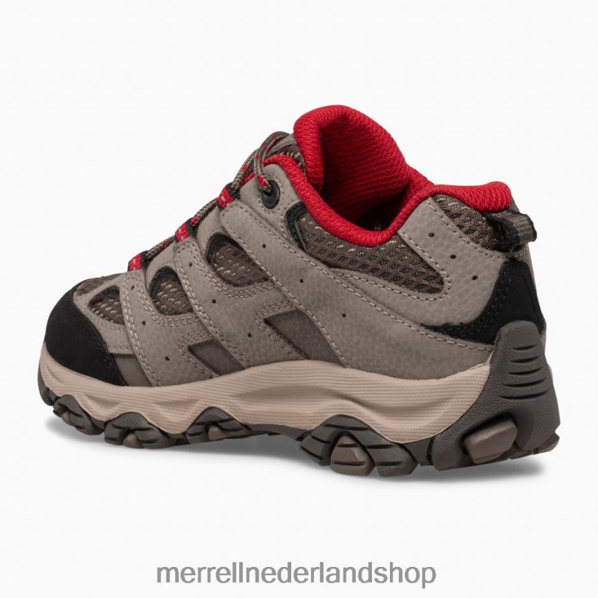 Merrell kinderen 4FFP6T1478 moab 3 lage veter waterdichte sneaker (mk265705) schoenen rotsblok rood