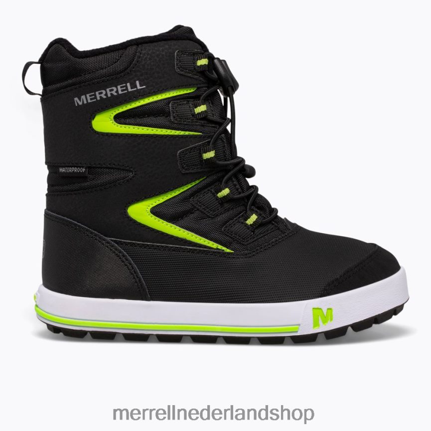 Merrell kinderen 4FFP6T1480 sneeuwbank 3.0 laars (mk265035k) schoenen zwart/grijs/groen