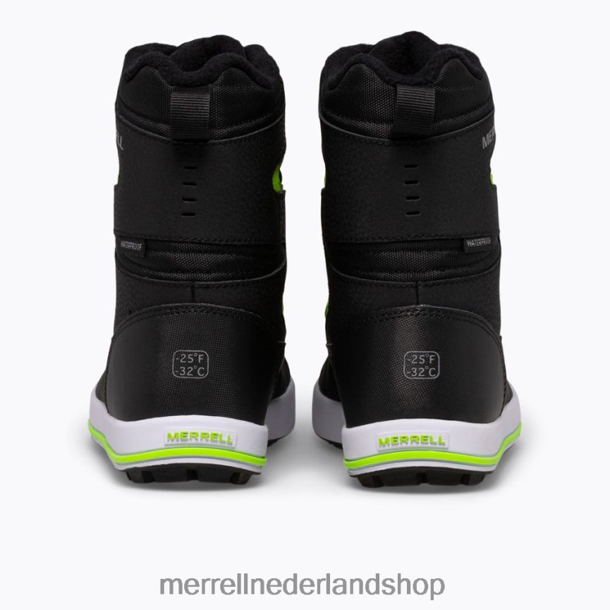Merrell kinderen 4FFP6T1480 sneeuwbank 3.0 laars (mk265035k) schoenen zwart/grijs/groen