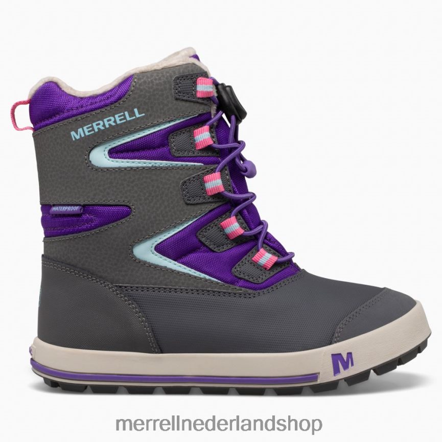 Merrell kinderen 4FFP6T1484 sneeuwbank 3.0 laars (mk166223k) schoenen ultra violet/grijs