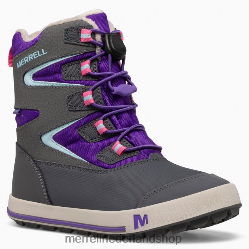 Merrell kinderen 4FFP6T1484 sneeuwbank 3.0 laars (mk166223k) schoenen ultra violet/grijs