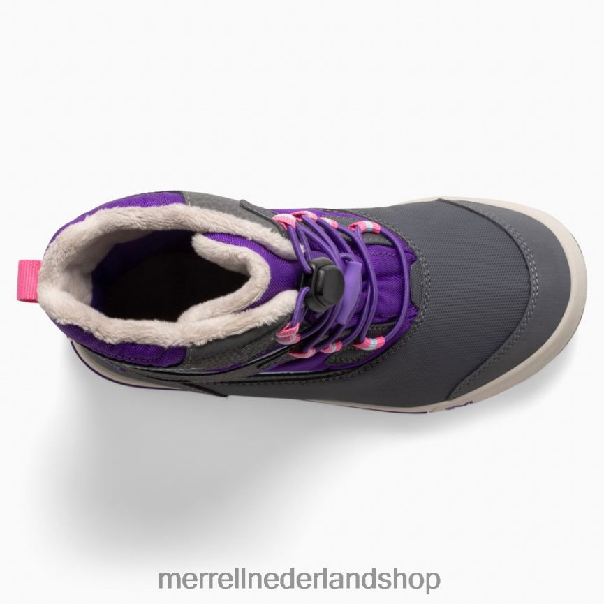 Merrell kinderen 4FFP6T1484 sneeuwbank 3.0 laars (mk166223k) schoenen ultra violet/grijs