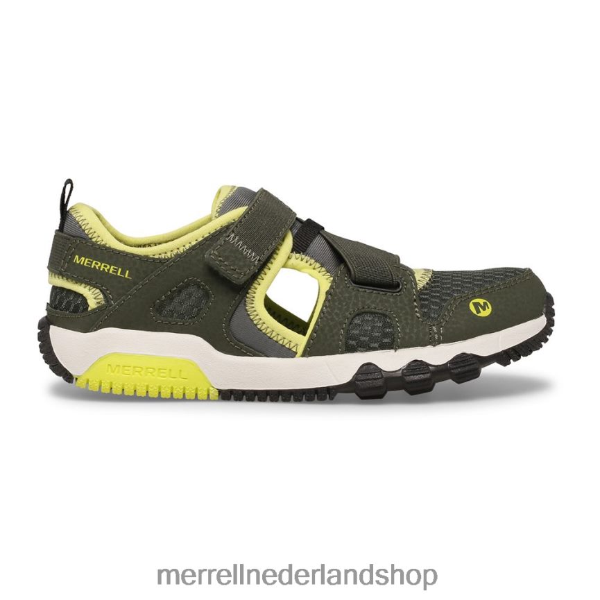 Merrell kinderen 4FFP6T1501 hydro free roam monarch sandaal (mk265670k) schoenen olijf/limoen