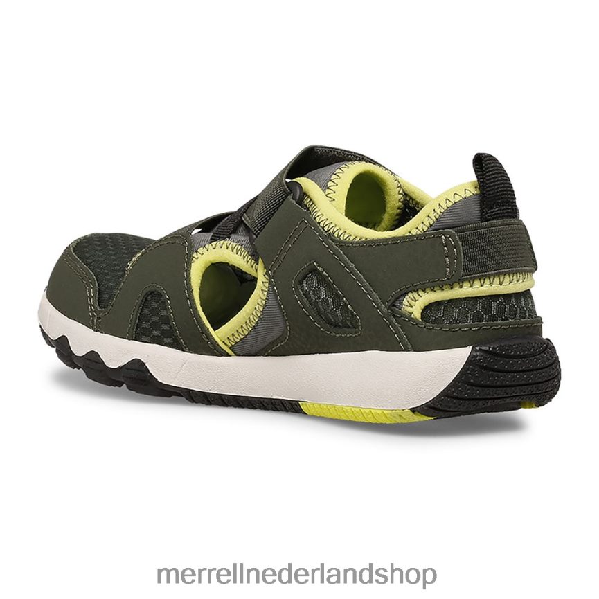 Merrell kinderen 4FFP6T1501 hydro free roam monarch sandaal (mk265670k) schoenen olijf/limoen