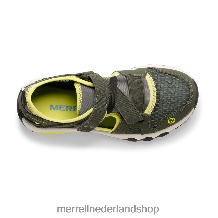 Merrell kinderen 4FFP6T1501 hydro free roam monarch sandaal (mk265670k) schoenen olijf/limoen