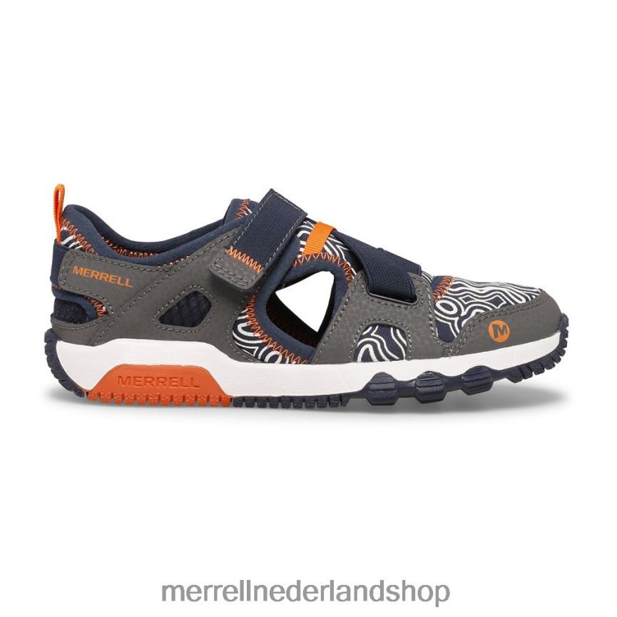 Merrell kinderen 4FFP6T1503 hydro free roam chroma monarch sandaal (mk265855k) schoenen grijs/marineblauw
