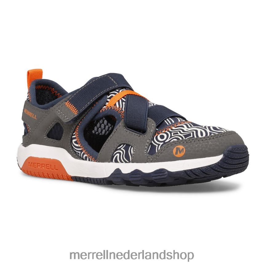 Merrell kinderen 4FFP6T1503 hydro free roam chroma monarch sandaal (mk265855k) schoenen grijs/marineblauw