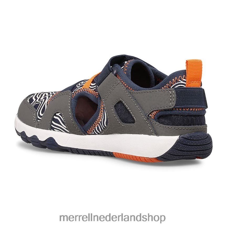 Merrell kinderen 4FFP6T1503 hydro free roam chroma monarch sandaal (mk265855k) schoenen grijs/marineblauw
