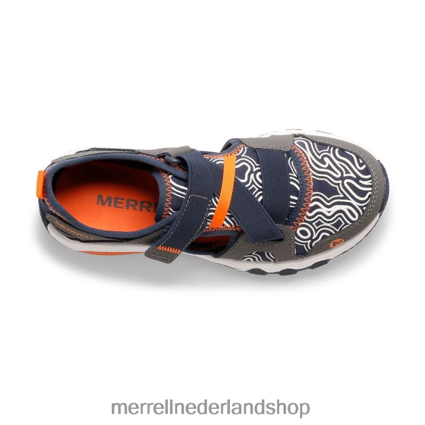 Merrell kinderen 4FFP6T1503 hydro free roam chroma monarch sandaal (mk265855k) schoenen grijs/marineblauw