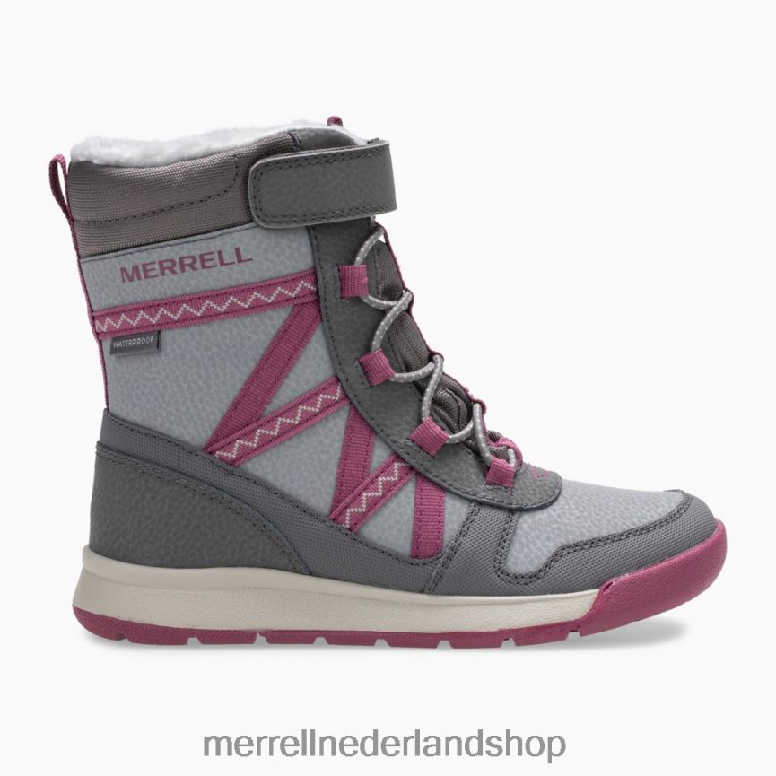 Merrell kinderen 4FFP6T1506 snowcrush 2.0 waterdichte laars (mk163129k) schoenen grijs/bes