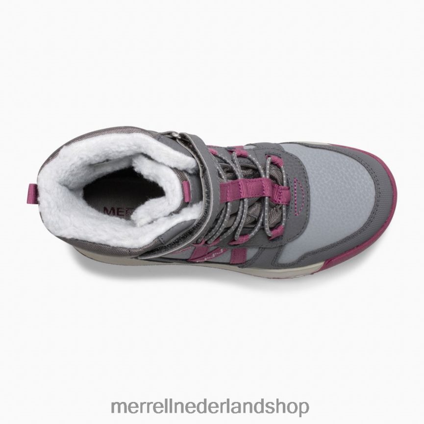 Merrell kinderen 4FFP6T1506 snowcrush 2.0 waterdichte laars (mk163129k) schoenen grijs/bes