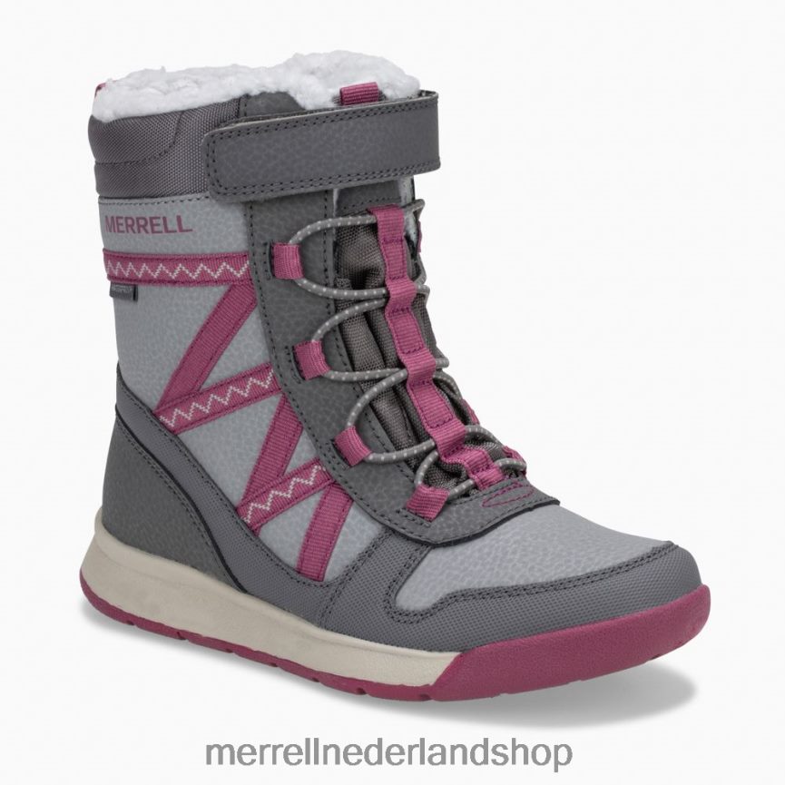 Merrell kinderen 4FFP6T1506 snowcrush 2.0 waterdichte laars (mk163129k) schoenen grijs/bes