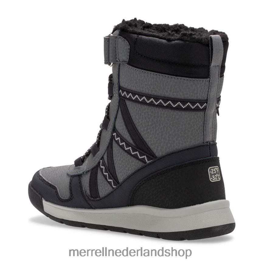 Merrell kinderen 4FFP6T1507 snowcrush 2.0 waterdichte laars (mk263125k) schoenen zwart grijs