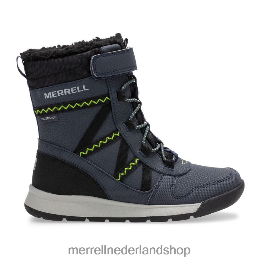 Merrell kinderen 4FFP6T1508 snowcrush 2.0 waterdichte laars (mk263127k) schoenen marine/limoen