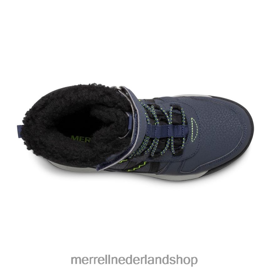 Merrell kinderen 4FFP6T1508 snowcrush 2.0 waterdichte laars (mk263127k) schoenen marine/limoen