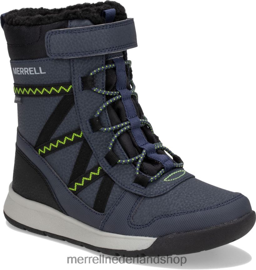 Merrell kinderen 4FFP6T1508 snowcrush 2.0 waterdichte laars (mk263127k) schoenen marine/limoen
