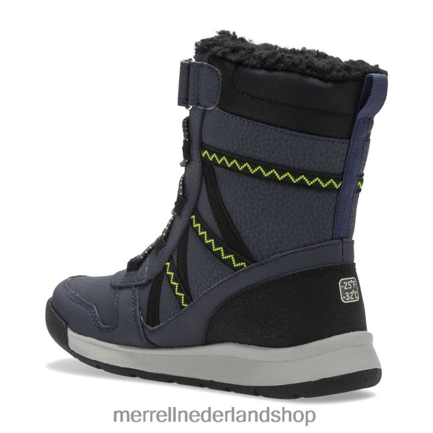 Merrell kinderen 4FFP6T1508 snowcrush 2.0 waterdichte laars (mk263127k) schoenen marine/limoen