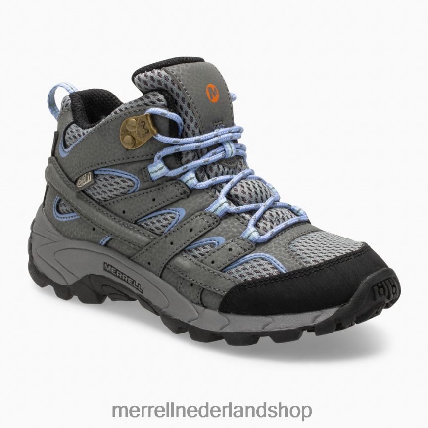 Merrell kinderen 4FFP6T804 moab 2 mid waterdichte laars (mk162260) schoenen grijs/maagdenpalm