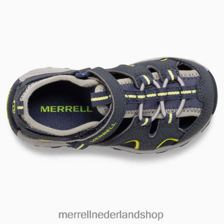 Merrell kinderen 4FFP6T1406 hydro h2o hiker jr sandaal (ml265932) schoenen marine/limoen