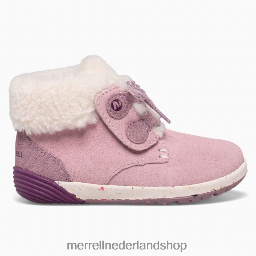 Merrell kinderen 4FFP6T1467 kale trappen cacao jr. laars (ml166246) schoenen stoffig roze