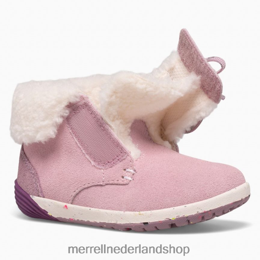 Merrell kinderen 4FFP6T1467 kale trappen cacao jr. laars (ml166246) schoenen stoffig roze