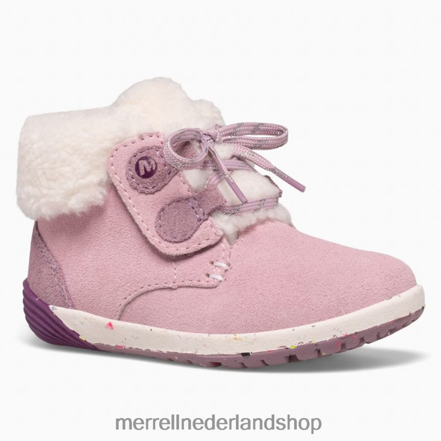 Merrell kinderen 4FFP6T1467 kale trappen cacao jr. laars (ml166246) schoenen stoffig roze