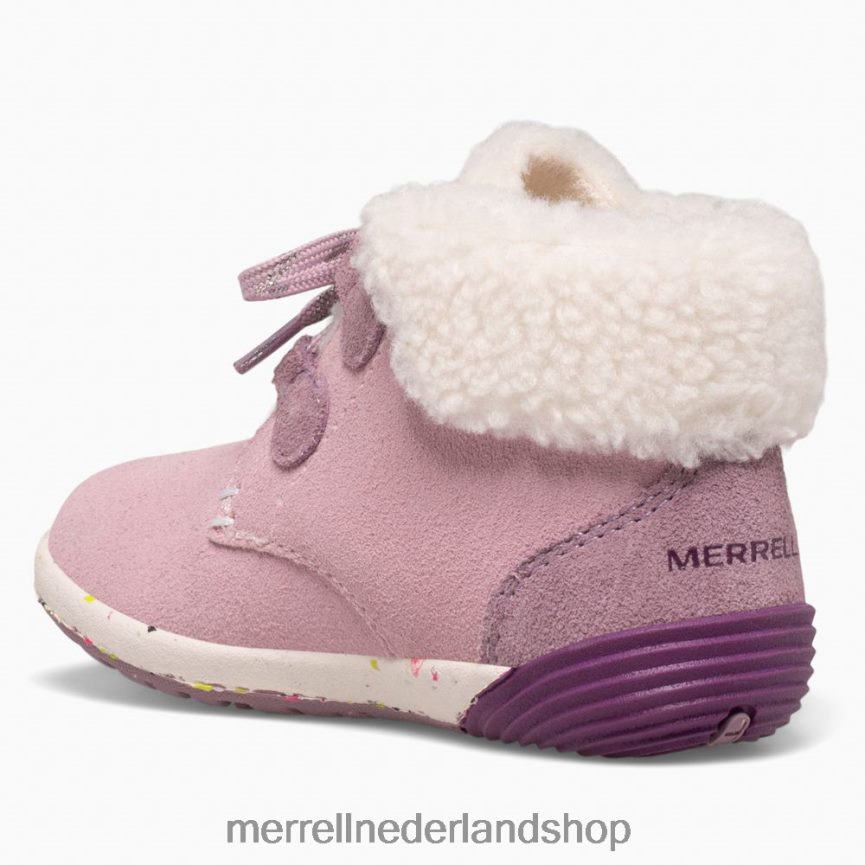 Merrell kinderen 4FFP6T1467 kale trappen cacao jr. laars (ml166246) schoenen stoffig roze