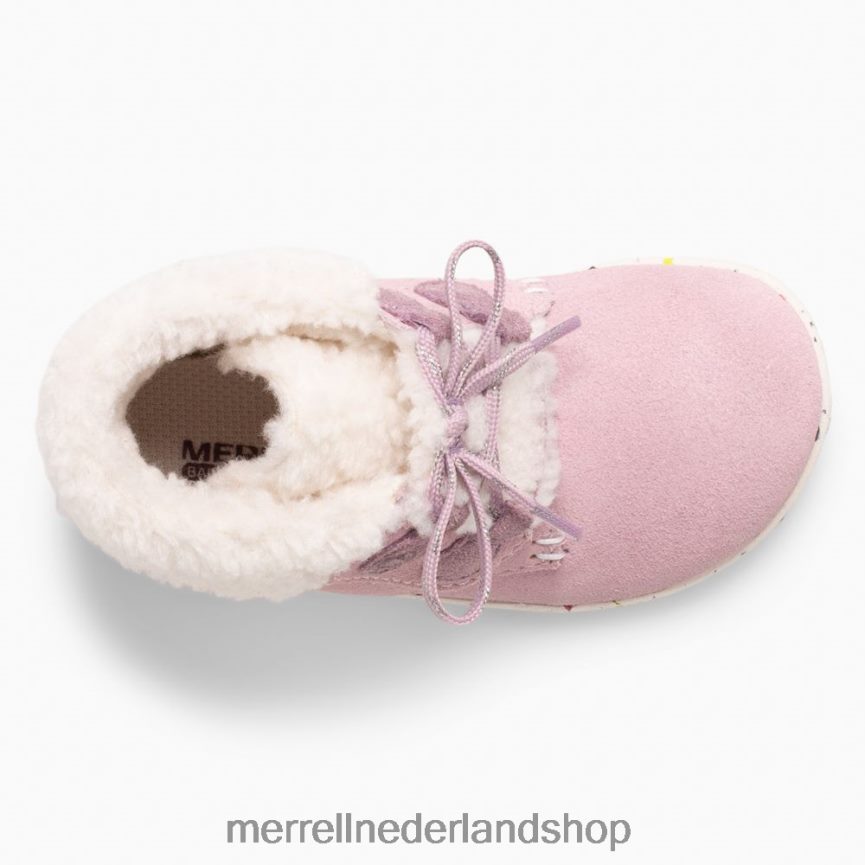 Merrell kinderen 4FFP6T1467 kale trappen cacao jr. laars (ml166246) schoenen stoffig roze