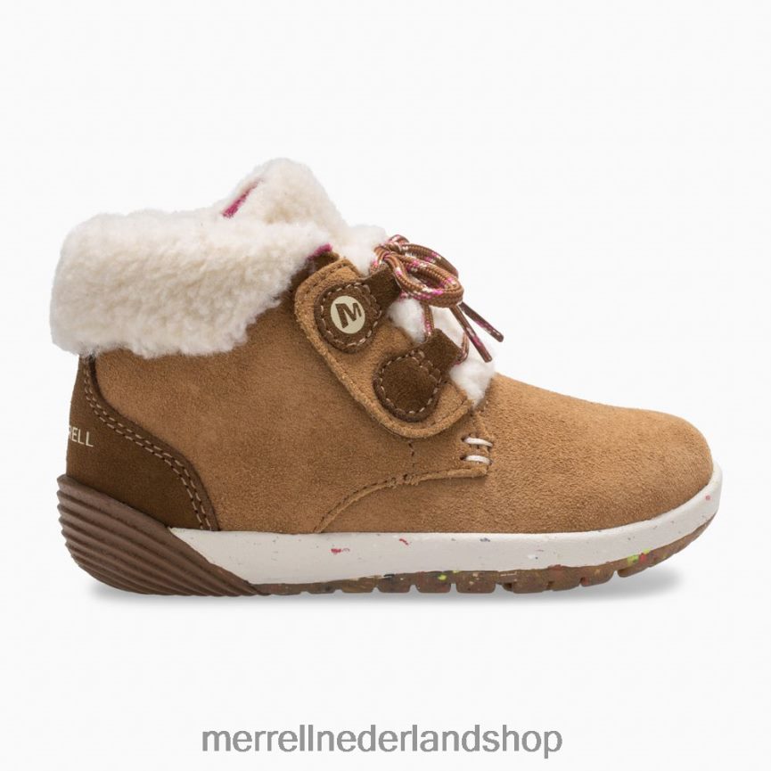 Merrell kinderen 4FFP6T1468 kale trappen cacao jr. laars (ml163228) schoenen kastanje suède
