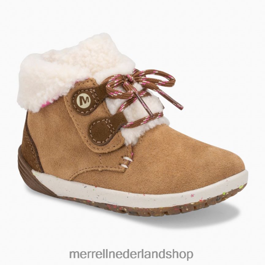 Merrell kinderen 4FFP6T1468 kale trappen cacao jr. laars (ml163228) schoenen kastanje suède