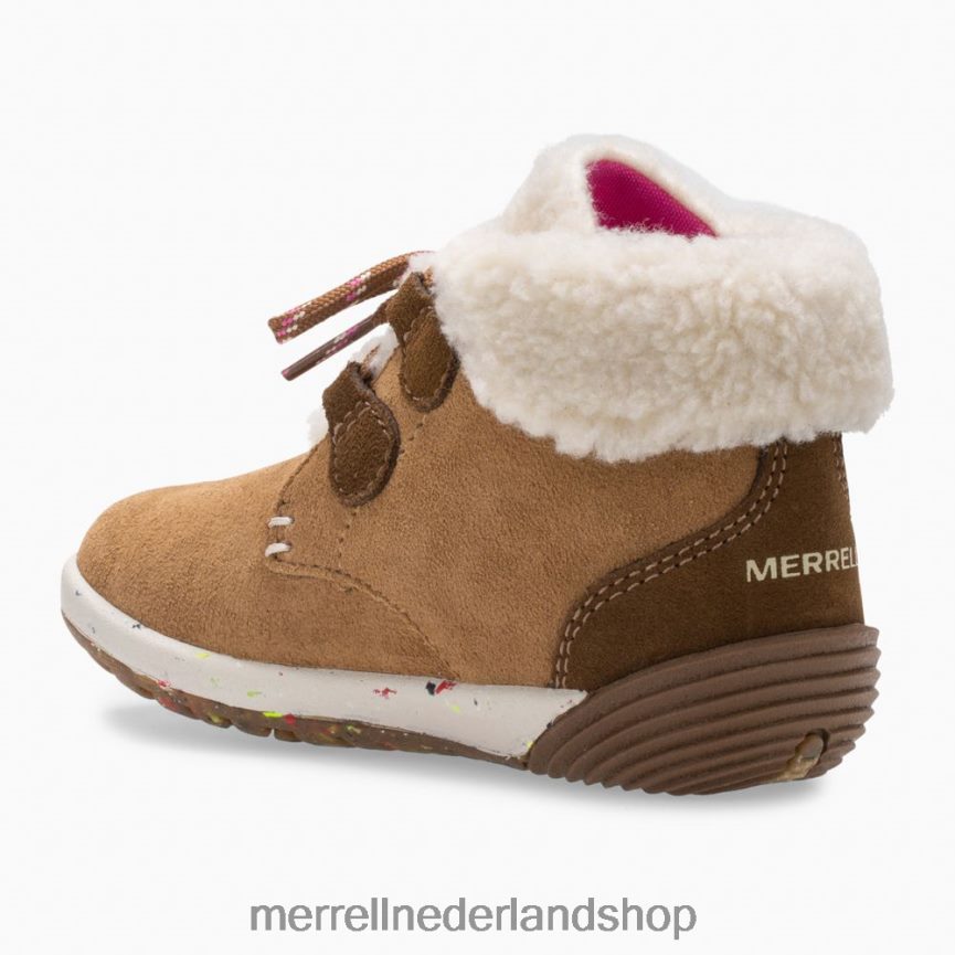 Merrell kinderen 4FFP6T1468 kale trappen cacao jr. laars (ml163228) schoenen kastanje suède