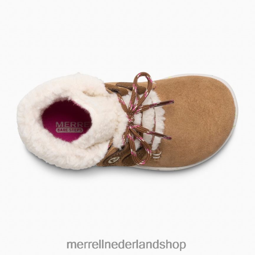 Merrell kinderen 4FFP6T1468 kale trappen cacao jr. laars (ml163228) schoenen kastanje suède