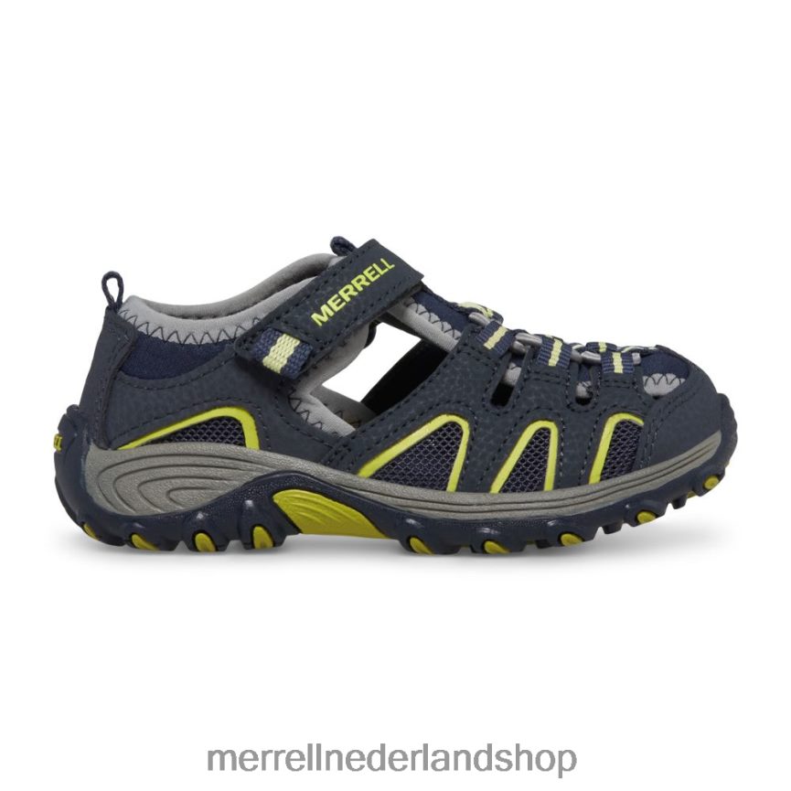 Merrell kinderen 4FFP6T1500 hydro h2o wandelsandaal (mc54859) schoenen marine/limoen