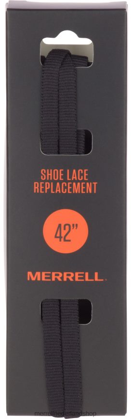 Merrell uniseks 4FFP6T338 platte schoenveters (jas25086-010) accessoires zwart