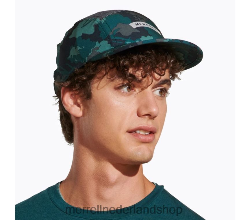 Merrell uniseks 4FFP6T393 pet voor trailrunning (jaf26640-330) accessoires zee mos blad afdrukken