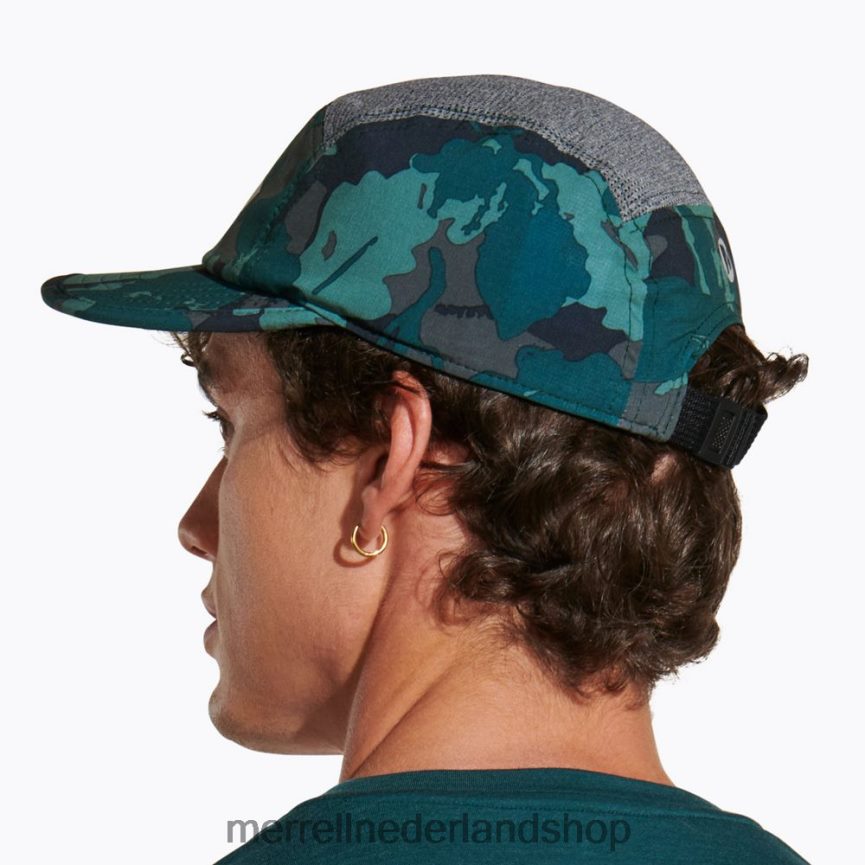 Merrell uniseks 4FFP6T393 pet voor trailrunning (jaf26640-330) accessoires zee mos blad afdrukken