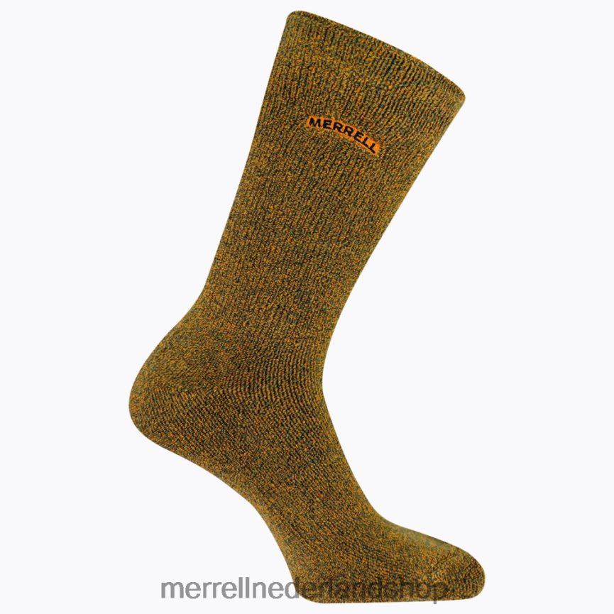 Merrell uniseks 4FFP6T215 after-sport gewatteerde crew sok (jsf26893-800) accessoires oranje