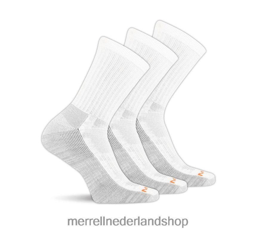 Merrell uniseks 4FFP6T265 werkploegsokken 6 stuks (jss26719-100) accessoires wit