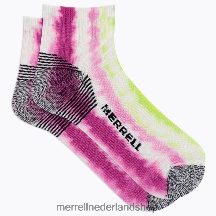 Merrell uniseks 4FFP6T276 moab 360 print geschilderde strepen kwart sok (jss27004-652) accessoires roze multi