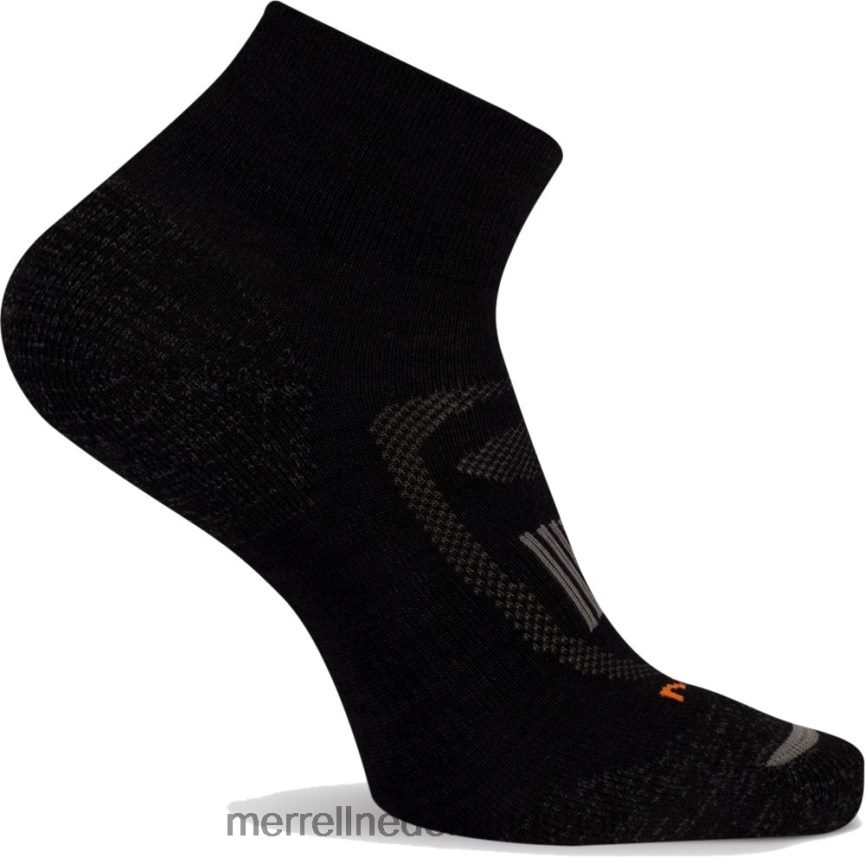Merrell uniseks 4FFP6T399 gezoneerde kwart wandelsok (jsf25754-012) accessoires onyx