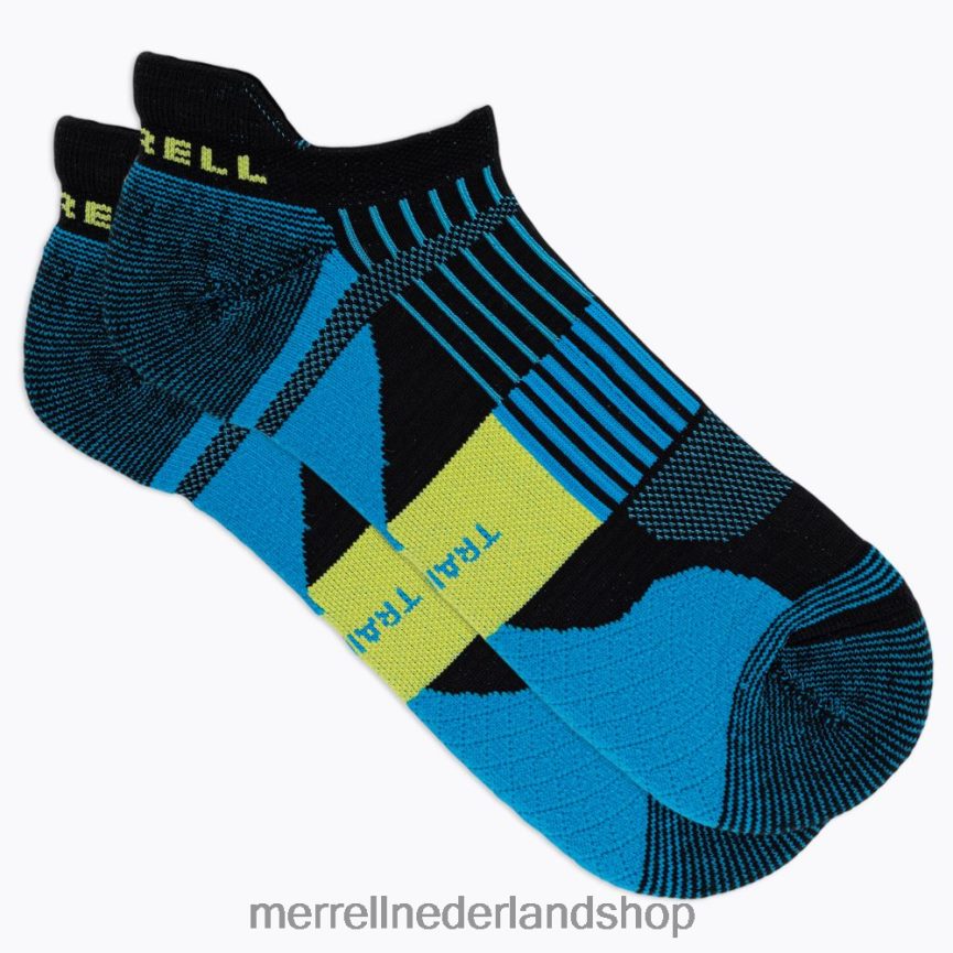 Merrell uniseks 4FFP6T418 kussen trail runner tab sok (jss27023-401) accessoires blauwe multi
