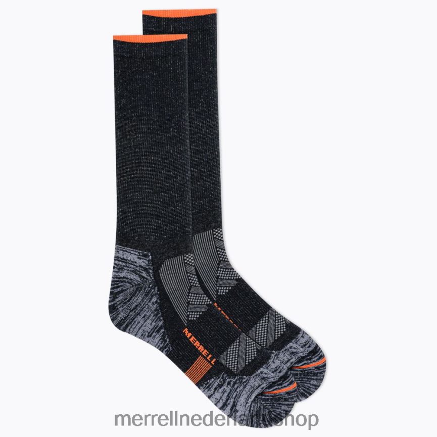 Merrell uniseks 4FFP6T485 thermische trailrun sok met ronde hals (jsf26899-010) accessoires zwart