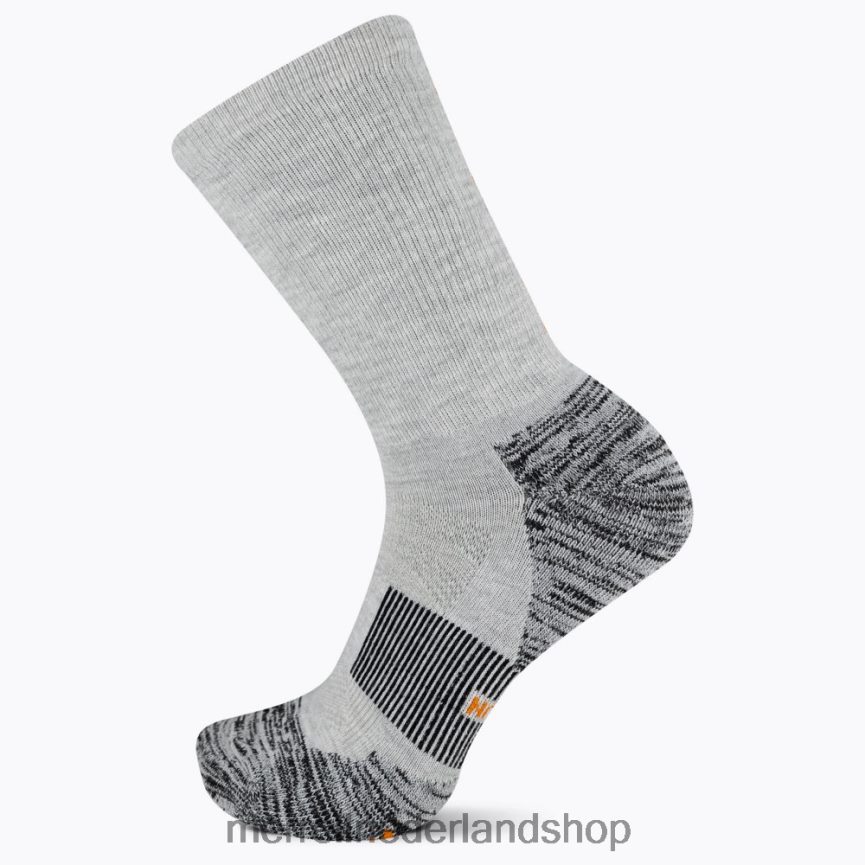 Merrell uniseks 4FFP6T486 thermische trailrun crew sok (jsf26899-020) accessoires grijze heide