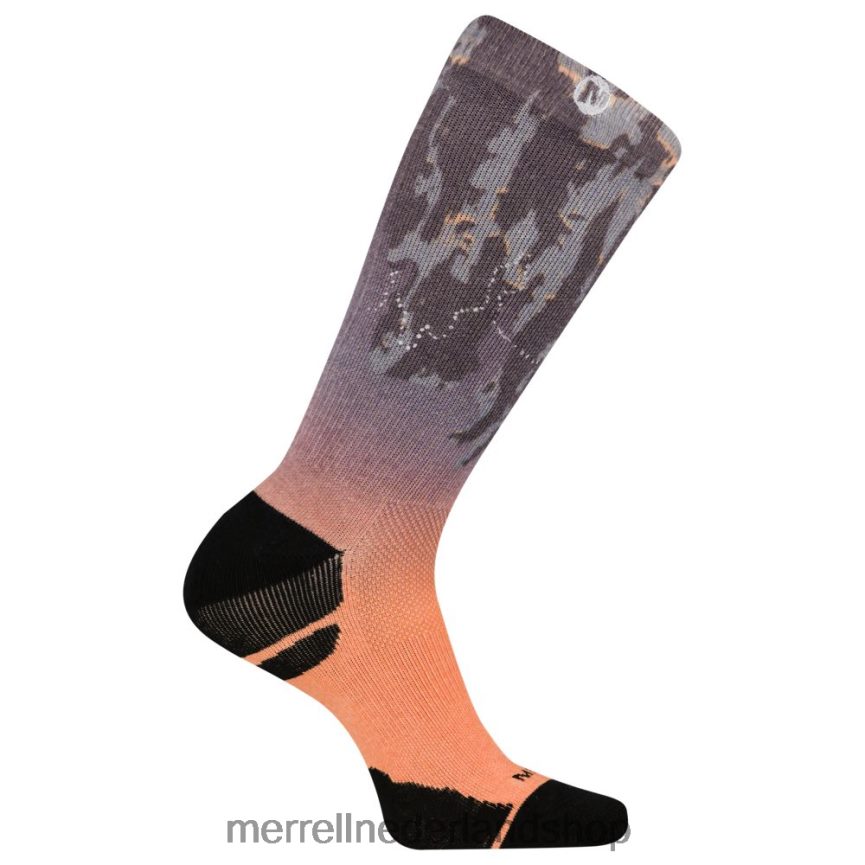 Merrell uniseks 4FFP6T519 reflecterende print performance crew sok (jsf26509-500) accessoires paarse ombre
