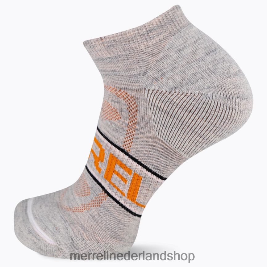 Merrell uniseks 4FFP6T522 gezoneerde laag uitgesneden wandelsok (jss27009-020) accessoires grijze heide